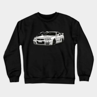 Nissan Skyline GTR R34 JDM Car Classic Crewneck Sweatshirt